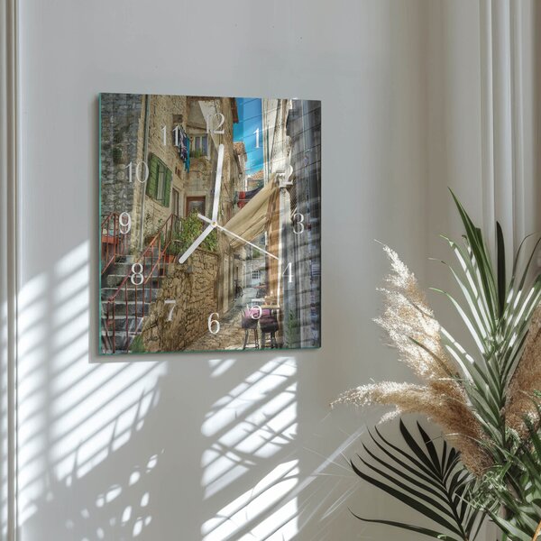 Skleněné hodiny Avenue zskb-30x30-00085221