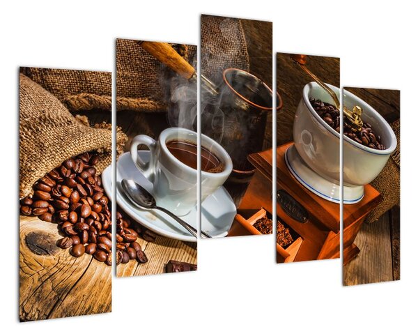 Mlýnek na kávu - obraz (125x90cm)