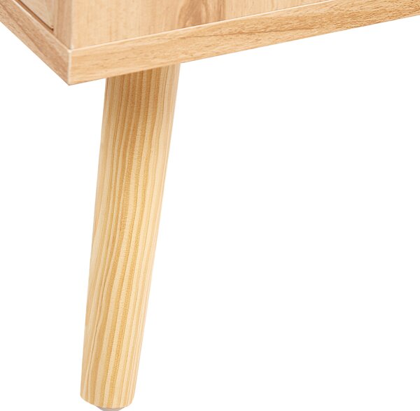 Skříňka PEROTE Ratan Světle hnědá