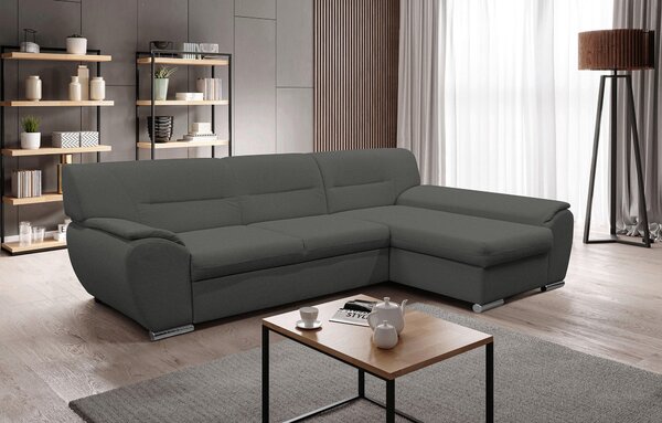 ROHOVÁ SEDAČKA, textil, šedá MID.YOU - Sedací soupravy, Online Only