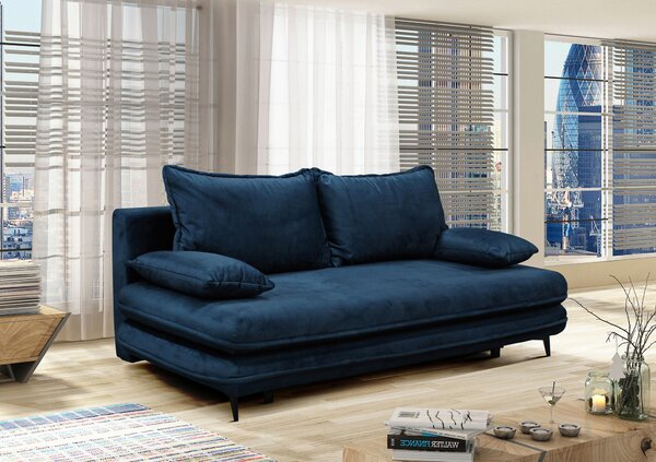 ROZKLÁDACÍ POHOVKA, textil, tmavě modrá MID.YOU - Rozkládací pohovky, Online Only