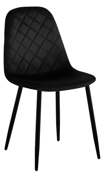 ViaDomo Via Domo - Židle Leccio - černá - 83x43x52 cm