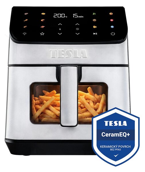 TESLA AirCook DualHeat QD65 XXL - multifunkční duální digitální horkovzdušná fritéza