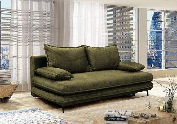 ROZKLÁDACÍ POHOVKA, textil, tmavě zelená MID.YOU - Rozkládací pohovky, Online Only