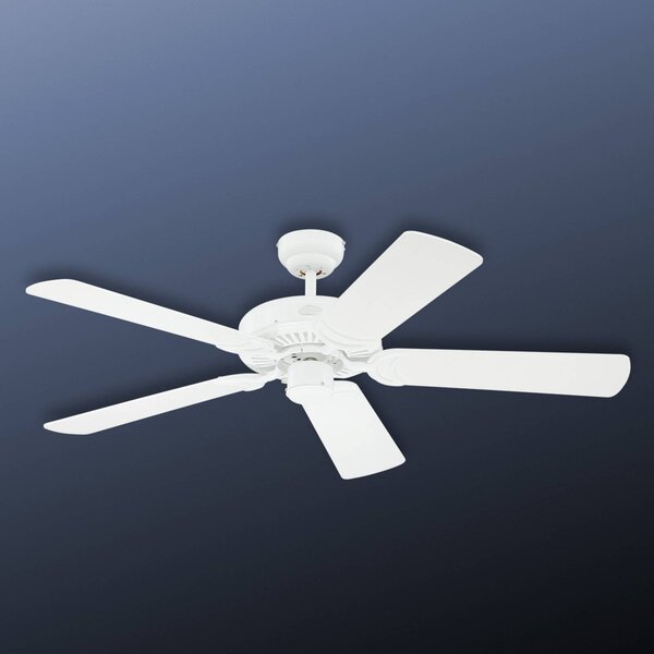 Westinghouse Monarch - bílý stropní ventilátor, Bílá / opál, Obývací pokoj / jídelna, Plast, Moderní