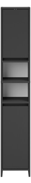 Livarno® Vysoká koupelnová skříňka Oslo, antracitová (100407794)