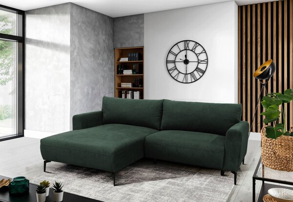 ROHOVÁ SEDAČKA, textil, tmavě zelená MID.YOU - Sedací soupravy, Online Only