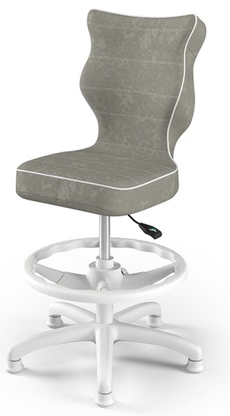 Dětská židle ENTELO PETIT 4 šedá/bílá