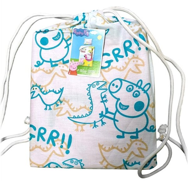 Bavlněné ložní povlečení Prasátko Peppa - motiv Ready for The Beach - 100% bavlna - 70 x 90 cm + 140 x 200 cm