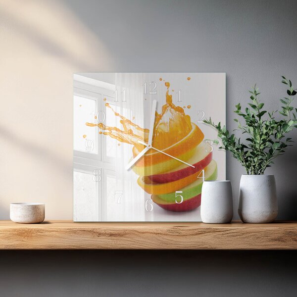 Skleněné hodiny Ovoce zskb-30x30-00092492