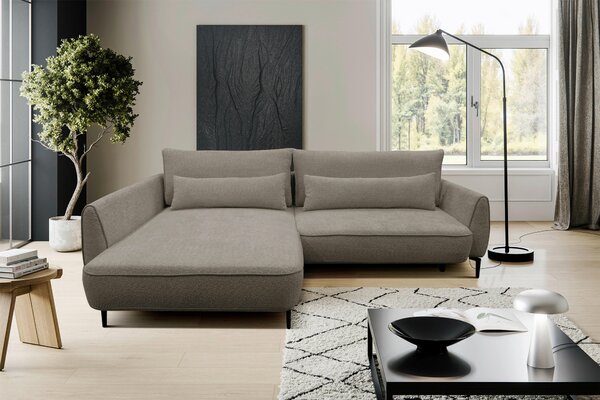 ROHOVÁ SEDAČKA, textil, béžová MID.YOU - Sedací soupravy, Online Only