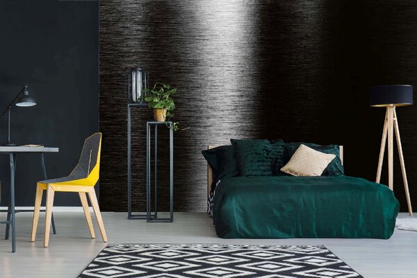 DIMEX | Vliesová fototapeta Černé metalické pozadí MS-5-2613 | 375 x 250 cm | černá