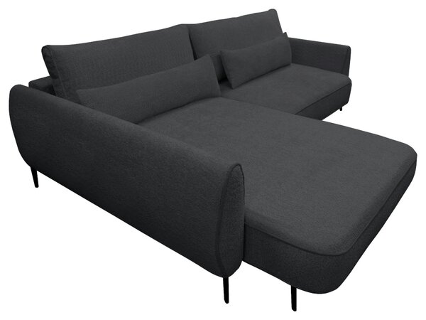ROHOVÁ SEDAČKA, textil, tmavě šedá MID.YOU - Sedací soupravy, Online Only