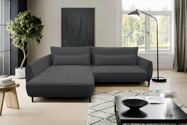 ROHOVÁ SEDAČKA, textil, tmavě šedá MID.YOU - Sedací soupravy, Online Only
