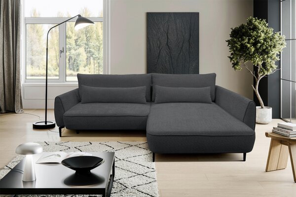 ROHOVÁ SEDAČKA, textil, tmavě šedá MID.YOU - Sedací soupravy, Online Only