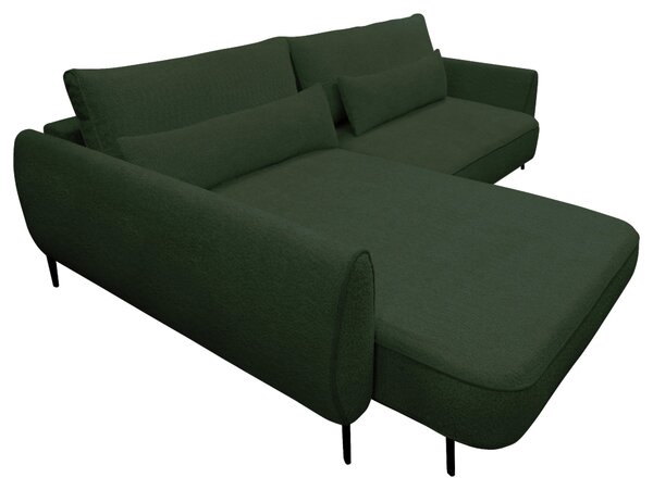 ROHOVÁ SEDAČKA, textil, tmavě zelená MID.YOU - Sedací soupravy, Online Only