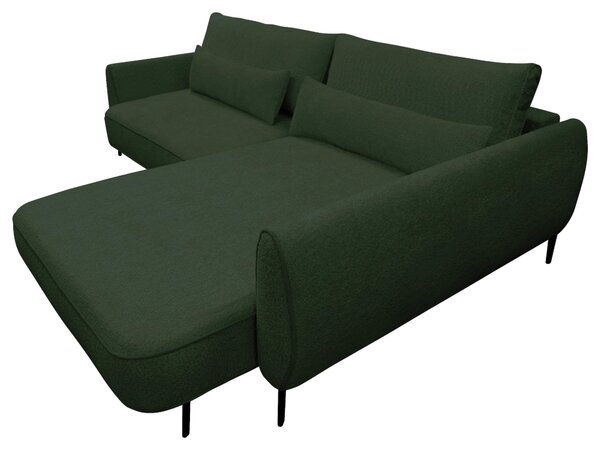 ROHOVÁ SEDAČKA, textil, tmavě zelená MID.YOU - Sedací soupravy, Online Only