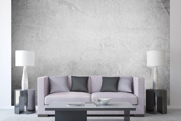 DIMEX | Vliesová fototapeta Světlá betonová stěrka MS-5-2650 | 375 x 250 cm | šedá