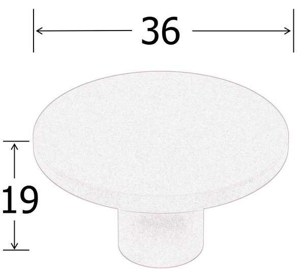 In-Design Nábytková knopka Astro růžová