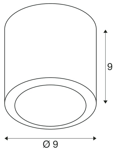 BIG WHITE SLV OCULUS stropní svítidlo, kulaté, 2000-3000K, 11W, Dim-to-Warm, fázově stmívatelné, 100°, tmavě bronzová 1008618