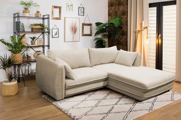ROHOVÁ SEDAČKA, textil, béžová MID.YOU - Sedací soupravy, Online Only