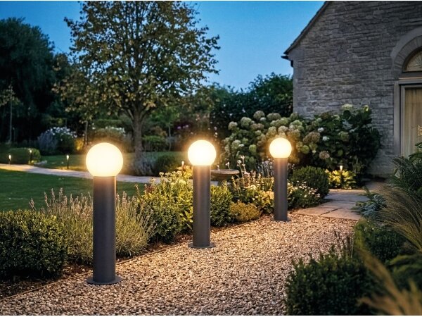 Kanlux 46083 - Venkovní lampa STONO 1xE27/15W/230V 50 cm IP65 antracit
