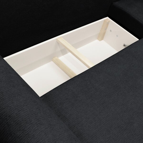 ROHOVÁ SEDAČKA, textil, černá MID.YOU - Sedací soupravy, Online Only