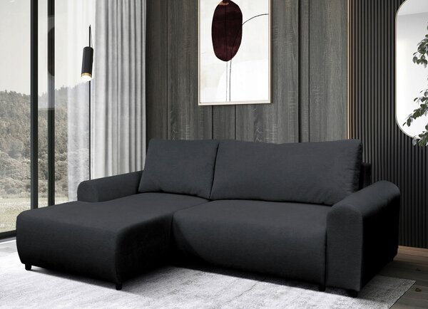 ROHOVÁ SEDAČKA, textil, černá MID.YOU - Sedací soupravy, Online Only