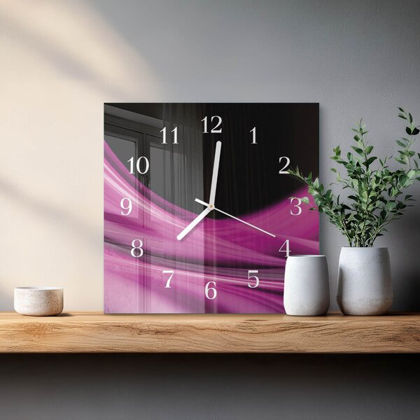 Skleněné hodiny Abstraktní čáry zskb-30x30-00081271
