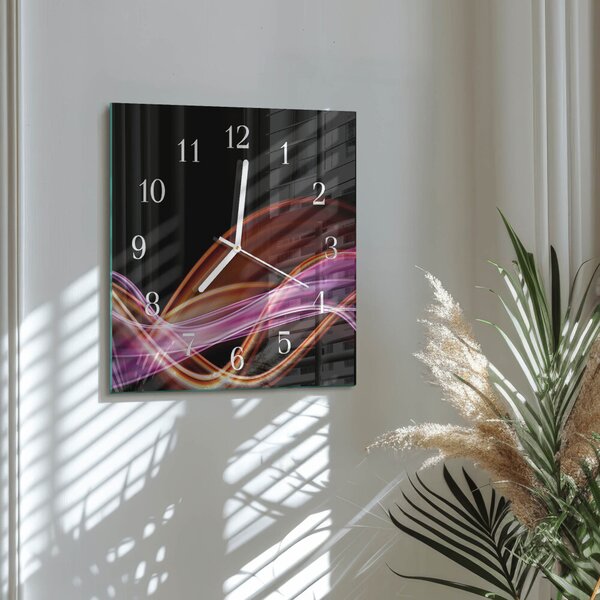 Skleněné hodiny Abstraktní umění zskb-30x30-00081134