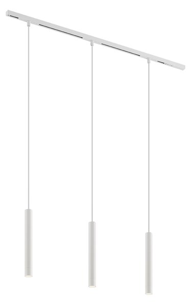 Moderní kolejnicový systém se 3 bílými závěsnými světly 1-fázový - Slimline Keno