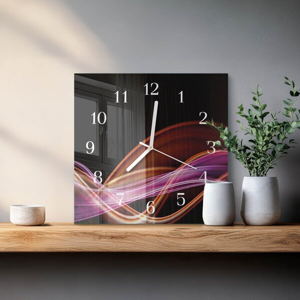Skleněné hodiny Abstraktní umění zskb-30x30-00081134