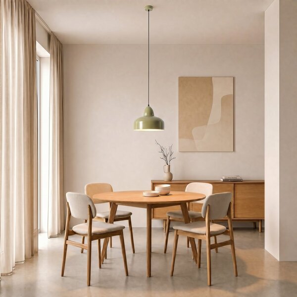 Závěsná svítidlo ALDEX, Mille, stmívatelné, Zelená, Obývací pokoj, Kov, Industriální design