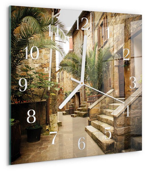 Skleněné hodiny Avenue Palms zskb-30x30-00082877