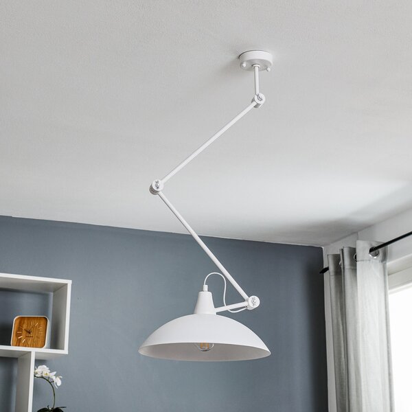 Stropní Lampa ALDEX, 808, stmívatelné, Bílá, Obývací pokoj, Kov, Moderní