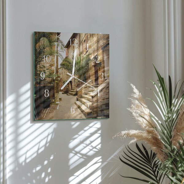 Skleněné hodiny Avenue Palms zskb-30x30-00082877