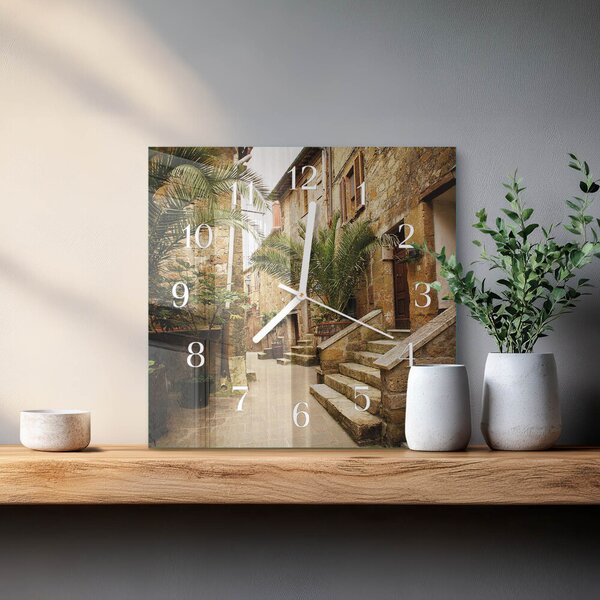 Skleněné hodiny Avenue Palms zskb-30x30-00082877