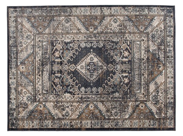 Makro Abra Kusový koberec klasický DUBAI L429B antracitový Rozměr: 80x150 cm