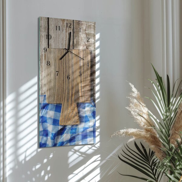 Skleněné hodiny vertikální Krájecí prkénka zsppc-30x60-00183320
