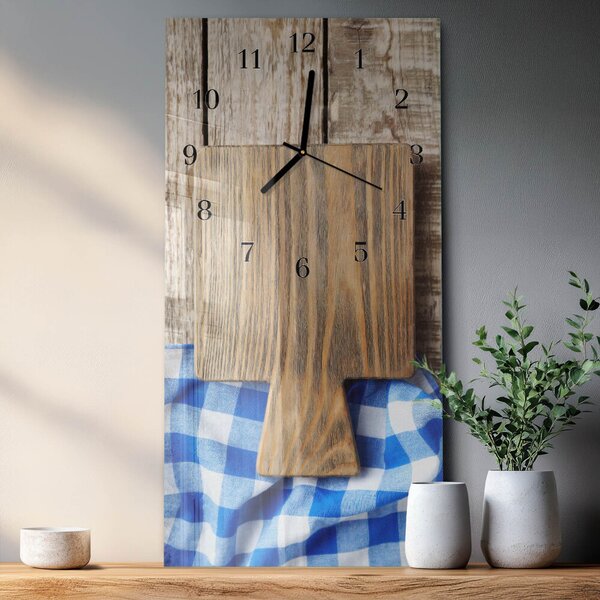 Skleněné hodiny vertikální Krájecí prkénka zsppc-30x60-00183320
