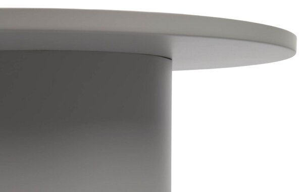 Šedý kovový konferenční stolek Kave Home Fleksa Ø 72 cm
