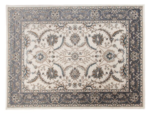 Makro Abra Kusový koberec klasický DUBAI L749B bílý krémový šedý Rozměr: 300x400 cm