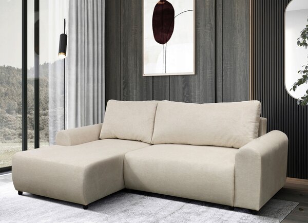 ROHOVÁ SEDAČKA, textil, béžová MID.YOU - Sedací soupravy, Online Only
