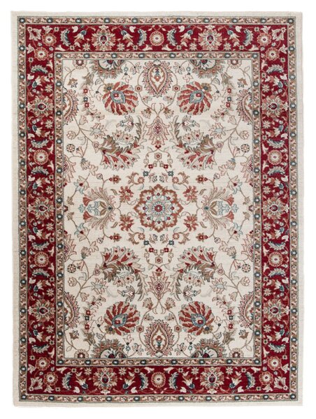 Makro Abra Kusový koberec klasický DUBAI L752B bílý červený Rozměr: 160x220 cm