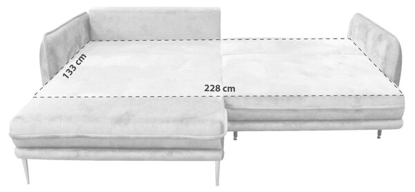 ROHOVÁ SEDAČKA, textil, šedá MID.YOU - Sedací soupravy, Online Only