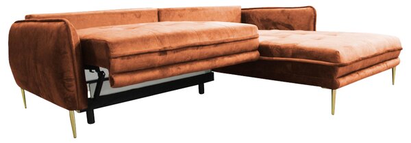 ROHOVÁ SEDAČKA, textil, rezavá MID.YOU - Sedací soupravy, Online Only