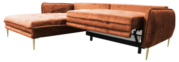 ROHOVÁ SEDAČKA, textil, rezavá MID.YOU - Sedací soupravy, Online Only