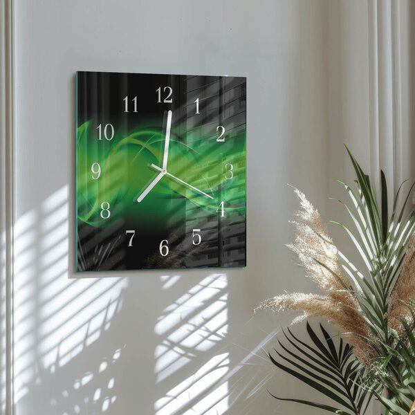 Skleněné hodiny Abstrakce zskb-30x30-00058052