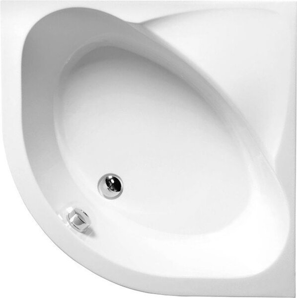 POLYSAN SELMA sprchová vanička čtvrtkruhová 90x90x30cm, R55, hluboká, bílá, 28611