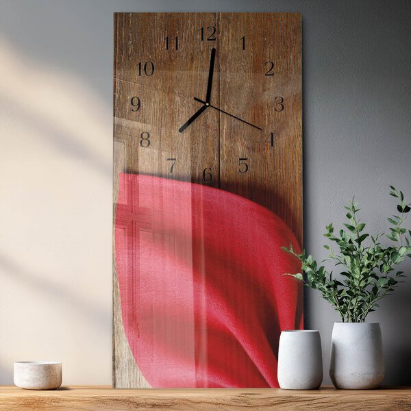 Skleněné hodiny vertikální Ubrousek zsppc-30x60-00180177